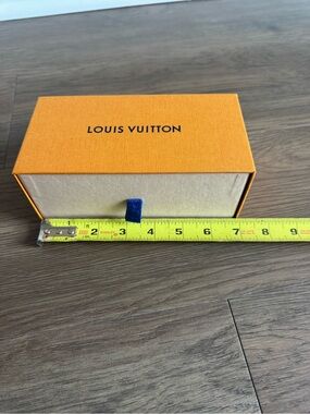 Louis Vuitton empty pull drawer Box with Beige Interior and Blue Pull Tab